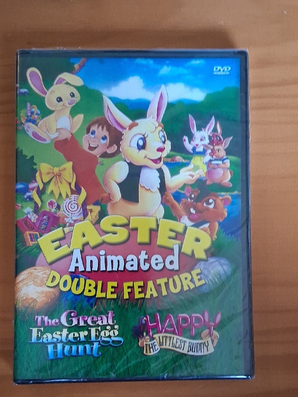Easter Animated Double Feature DVD - Colorful Bunny Cover